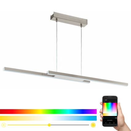 Eglo - LED RGB dimmbare Hängeleuchte an Seil FRAIOLI-C 2xLED/17W/230V
