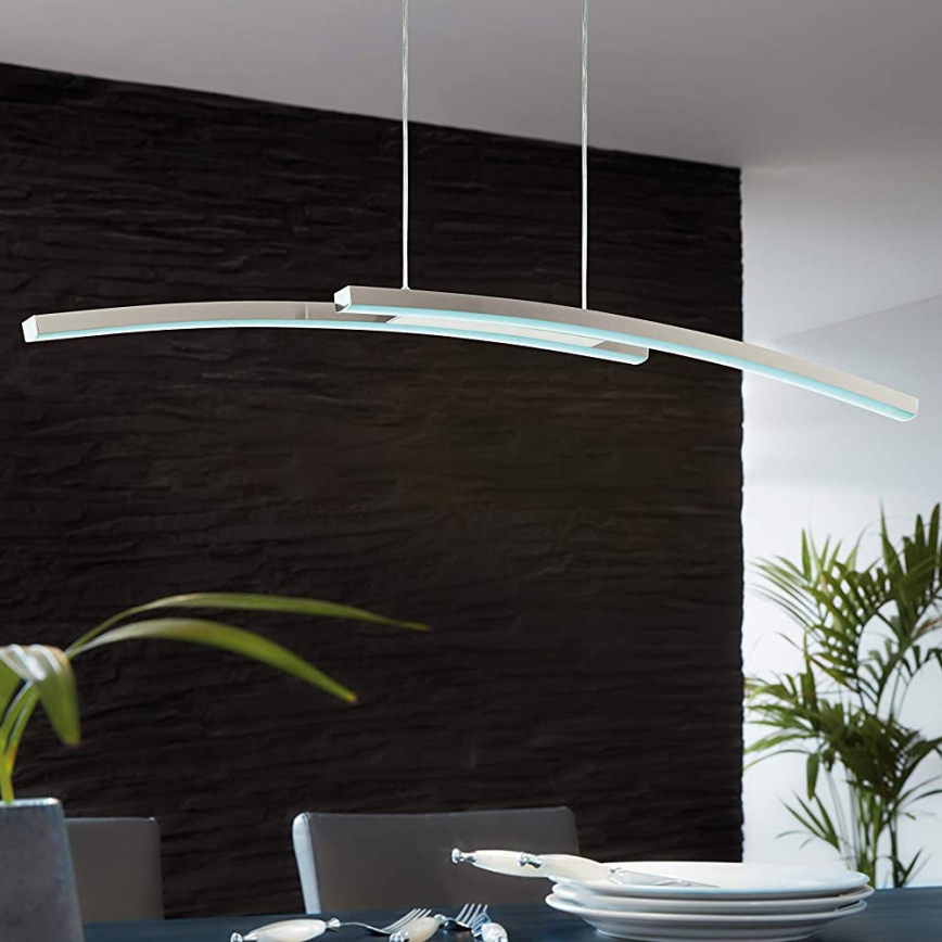 Eglo - LED RGB dimmbare Hängeleuchte an Seil FRAIOLI-C 2xLED/17W/230V