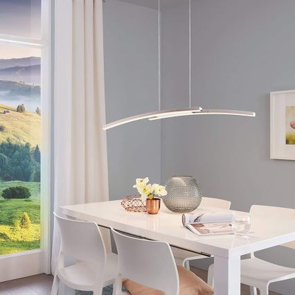 Eglo - LED RGB dimmbare Hängeleuchte an Seil FRAIOLI-C 2xLED/17W/230V