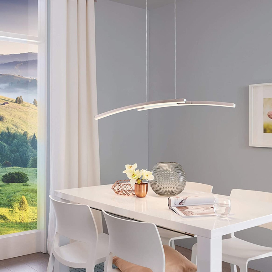 Eglo - LED RGB dimmbare Hängeleuchte an Seil FRAIOLI-C 2xLED/17W/230V