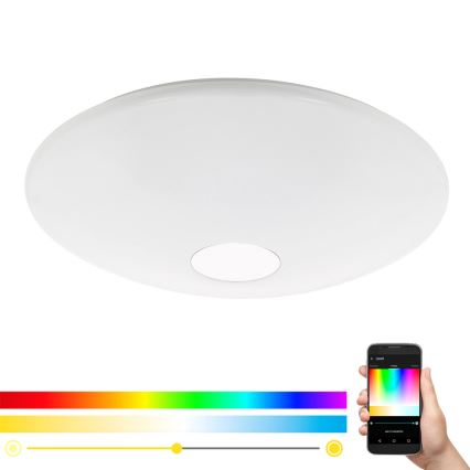 Eglo 97918 - Dimmbare LED-RGB-Deckenleuchte TOTARI-C LED/34W/230V + Fernbedienung