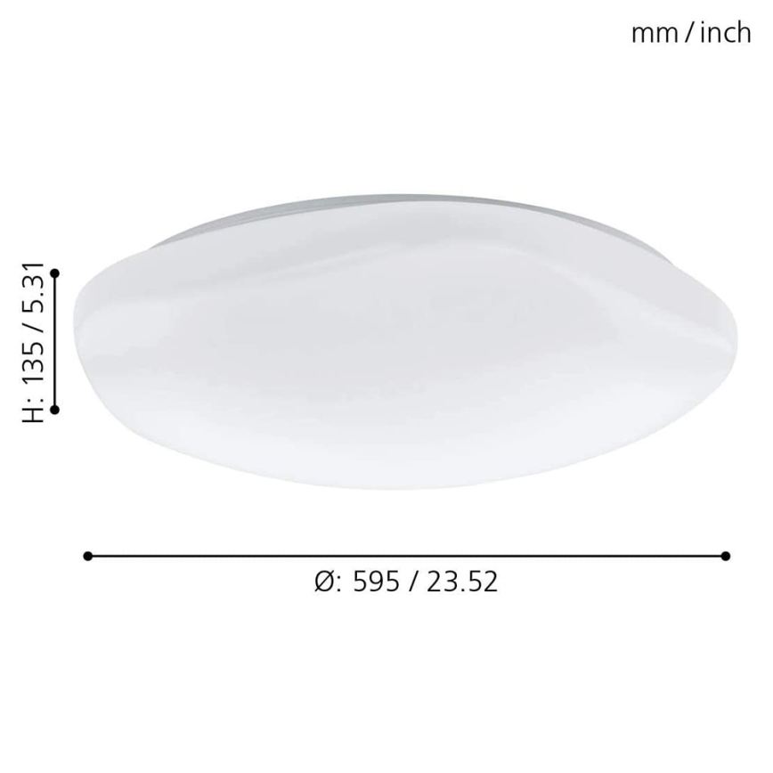 Eglo - LED dimmbare Deckenbeleuchtung TOTARI-C LED/34W/230V