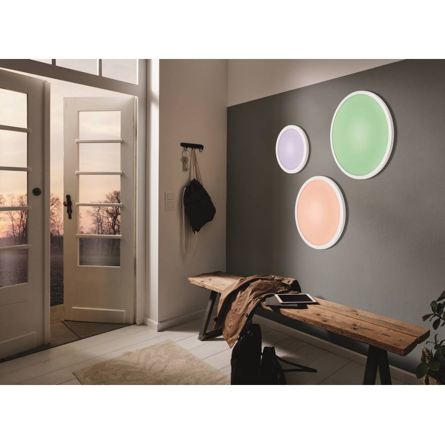 Eglo - LED RGBW dimmbare Deckenleuchte SARSINA-C LED/16W/230V + Fernbedienung