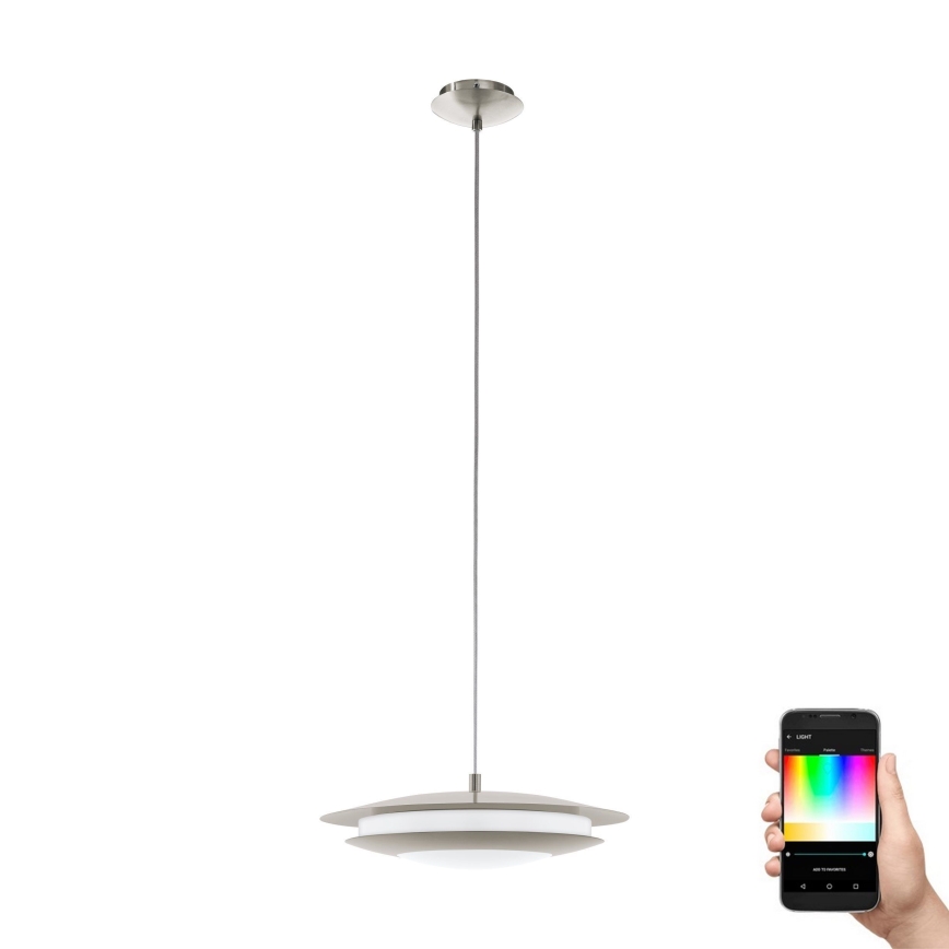 Eglo 98043 - LED RGBW dimmbare Pendelleuchte an Seil MONEVA-C LED/18W/230V