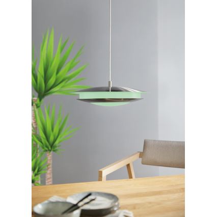 Eglo 98043 - LED RGBW dimmbare Pendelleuchte an Seil MONEVA-C LED/18W/230V