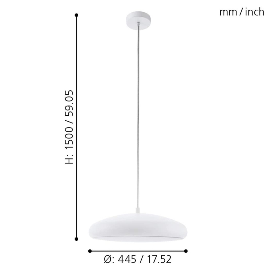 Eglo 98046 - LED RGB dimmbare Hängeleuchte an Seil RIODEVA-C LED/27W/230V