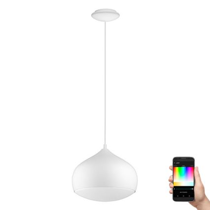 Eglo - LED RGBW dimmbare Pendelleuchte an Seil COMBA-C LED/18W/230V Bluetooth