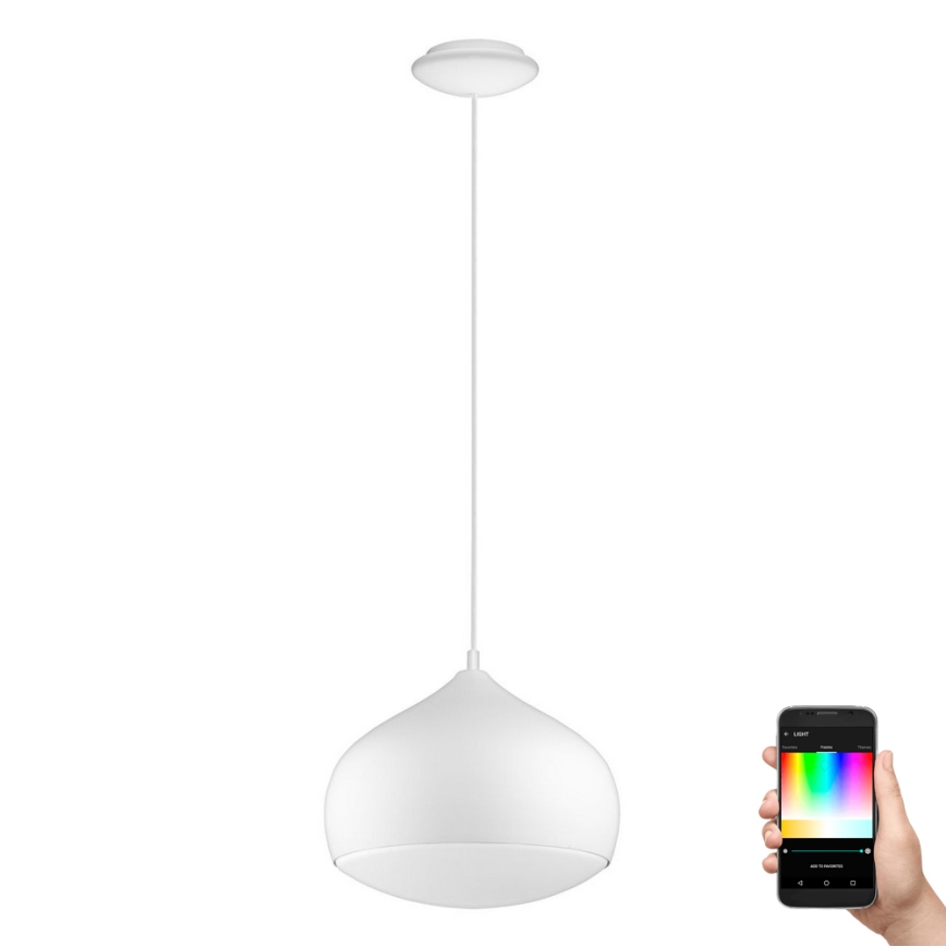 Eglo - LED RGBW dimmbare Pendelleuchte an Seil COMBA-C LED/18W/230V Bluetooth
