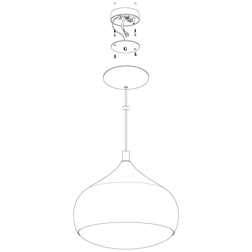 Eglo - LED RGBW dimmbare Pendelleuchte an Seil COMBA-C LED/18W/230V Bluetooth