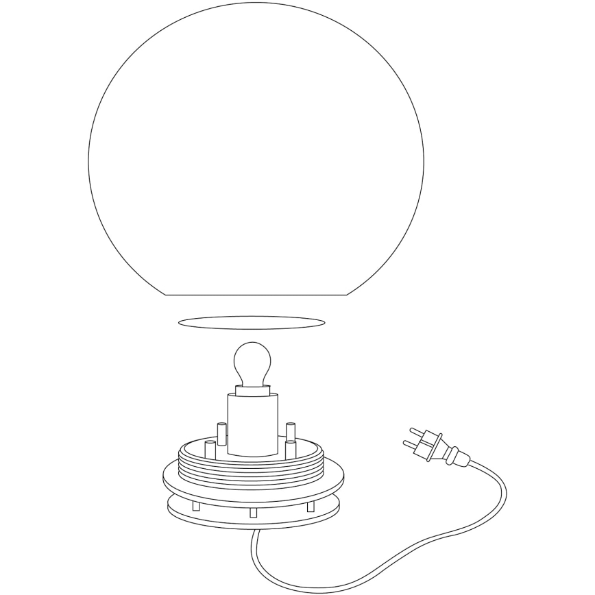 Eglo 98105 - LED RGBW Außenleuchte MONTEROLO-C 1xLED/9W/230V IP65 Ø300