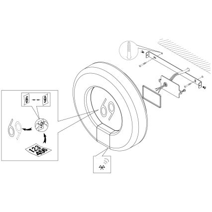Eglo 98145 - LED Dimmbares Hausnummernschild MARCHESA-C LED/15W/230V IP44