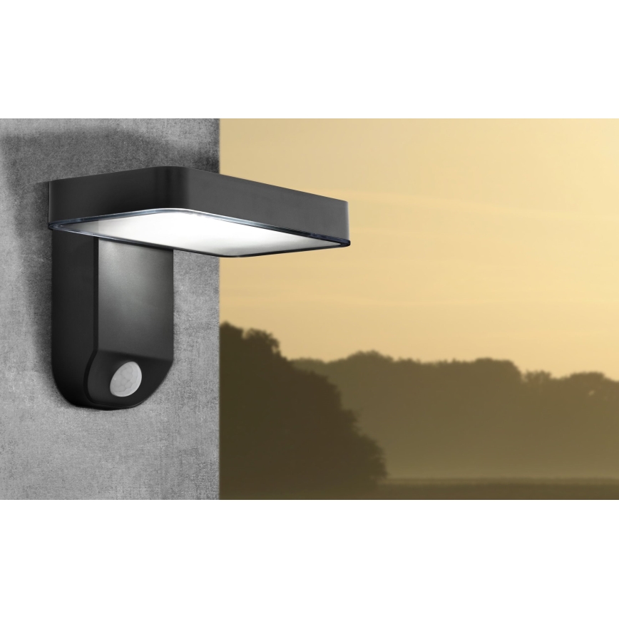 Eglo - LED-Solarwandleuchte mit Sensor LED/4,5W/3,7V 2200 mAh IP44