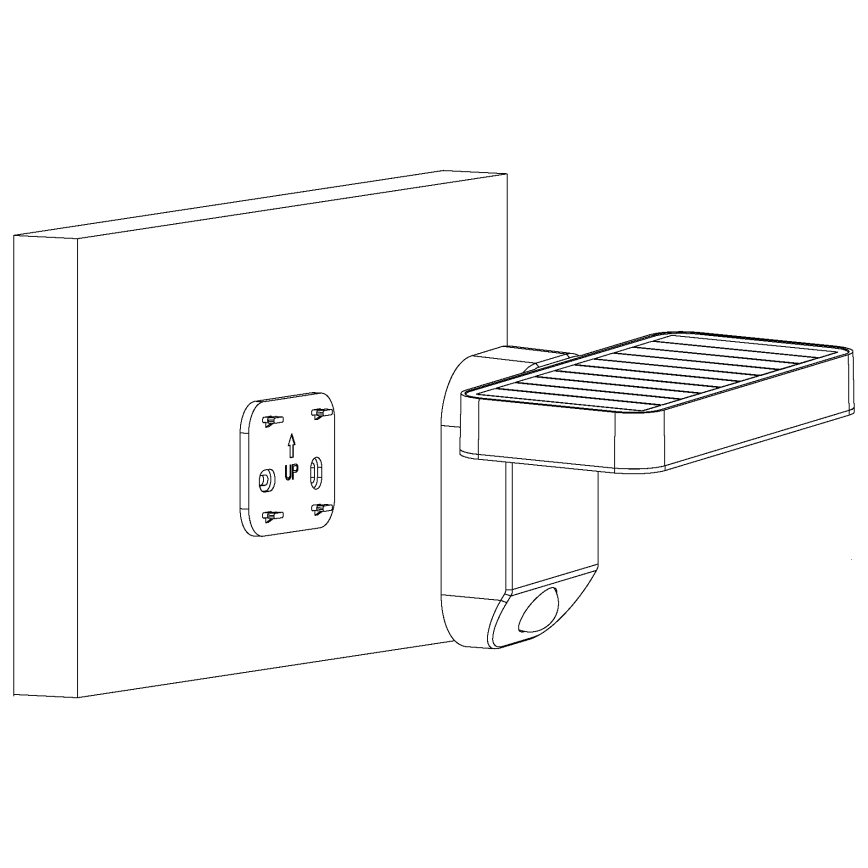 Eglo - LED-Solarwandleuchte mit Sensor LED/4,5W/3,7V 2200 mAh IP44