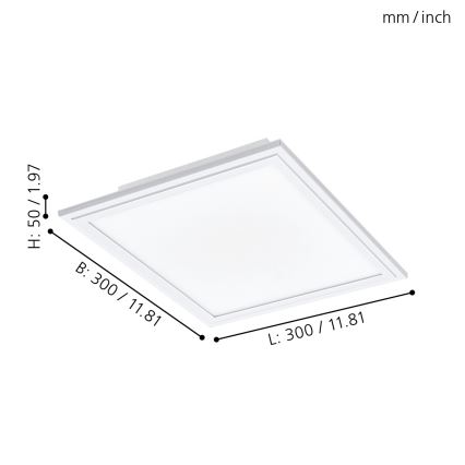 Eglo - LED dimmbare Deckenleuchte LED/14W/230V + Fernbedienung