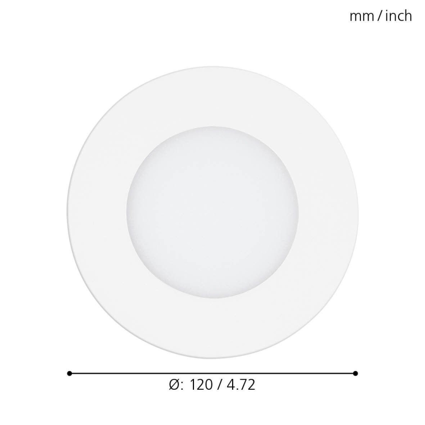 Eglo - LED dimmbares Einbauleuchte LED/5W/230V + Fernbedienung