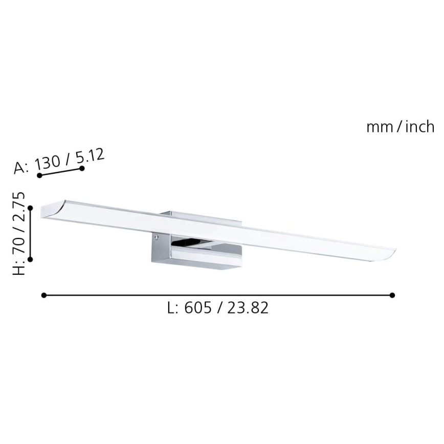 Eglo - LED RGB dimmbares Badezimmerlicht LED/15,6W/230V IP44 + Fernbedienung