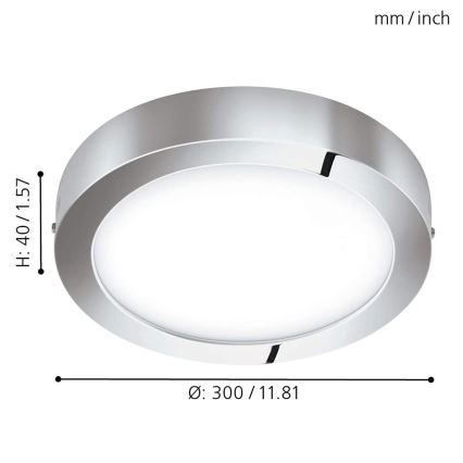 Eglo - LED RGB dimmbare Deckenleuchte FUEVA-C LED/21W/230V