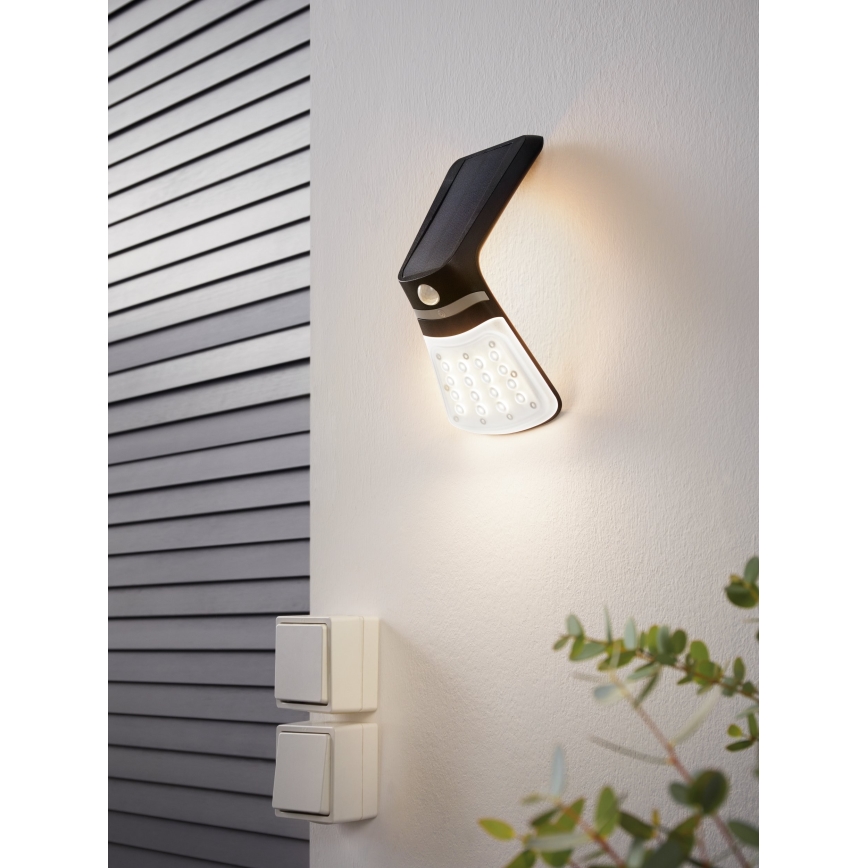 Eglo - Solarleuchte mit Sensor LED/2W/3,7V 1200 mAh IP44