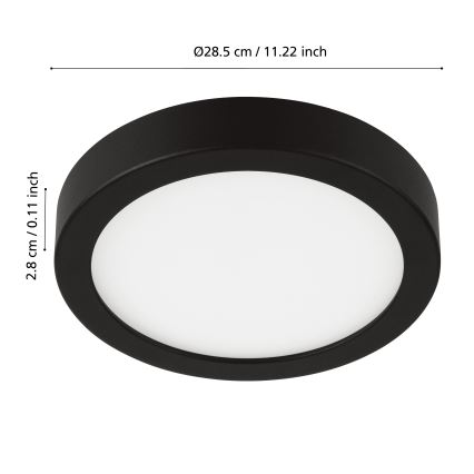 Eglo - LED-dimmbare Badezimmerleuchte LED/19,5W/230V IP44 ZigBee Ø 28,5 cm