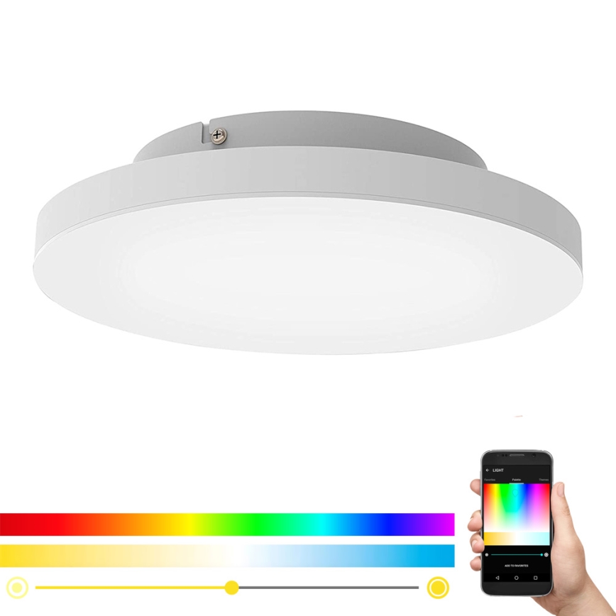 Eglo - LED RGB dimmbare Deckenleuchte TURCONA-C LED/15W/230V + Fernbedienung
