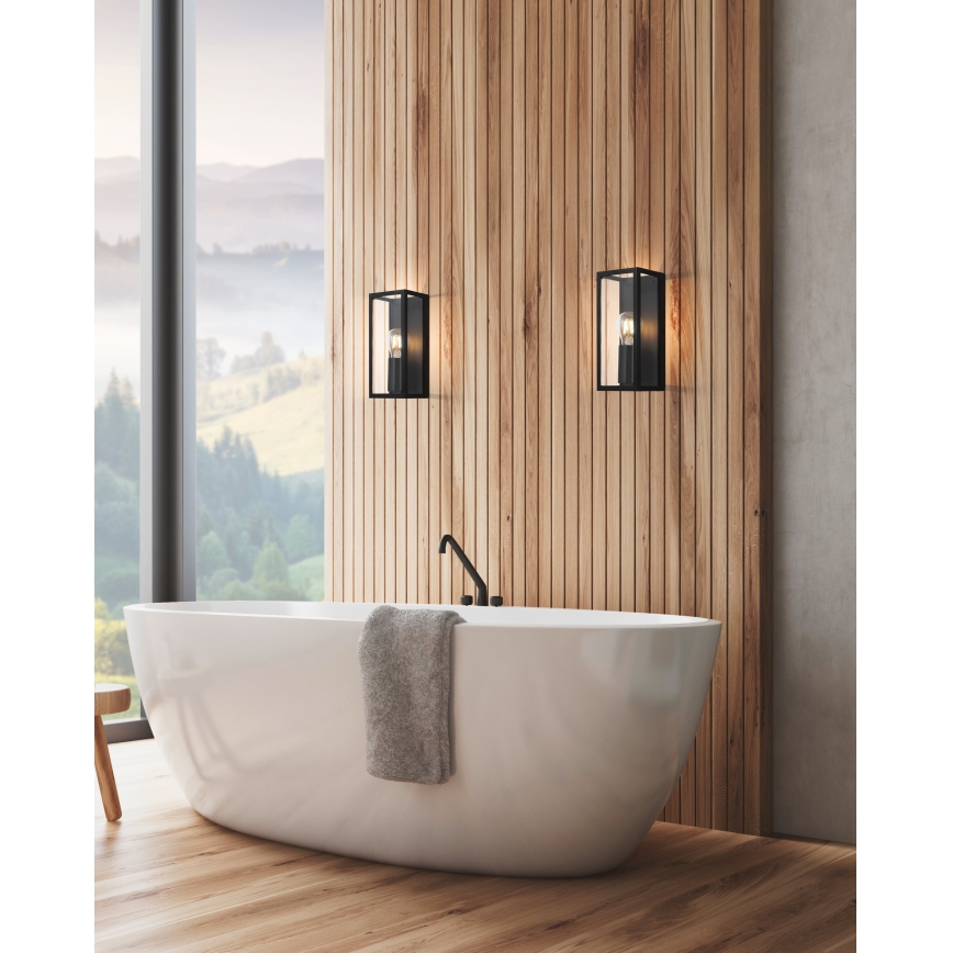 Eglo - Badezimmer-Wandleuchte 1xE27/60W/230V IP44