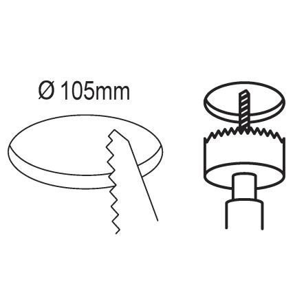 Eglo - LED-Einbauleuchte, 5,5 W, 230 V, Ø 11,7 cm