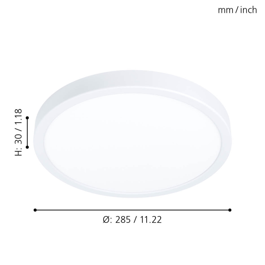 Eglo - Dimmbare LED-Deckenleuchte LED/20W/230V Ø 28,5 cm