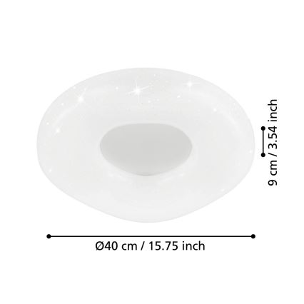 Eglo - LED dimmbare Deckenleuchte LED/18W/230V + Fernbedienung