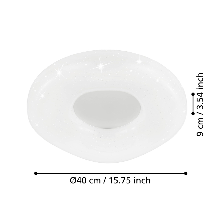 Eglo - LED dimmbare Deckenleuchte LED/18W/230V + Fernbedienung