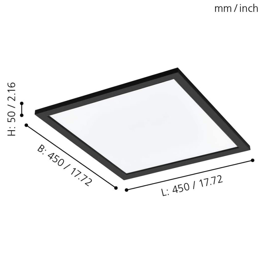 Eglo - LED RGBW dimmbare Deckenleuchte SALOBRENA-C LED/20W/230V + Fernbedienung