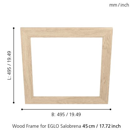 Eglo 99422 - Rahmen für Deckenleuchte SALOBRENA 450x450 mm