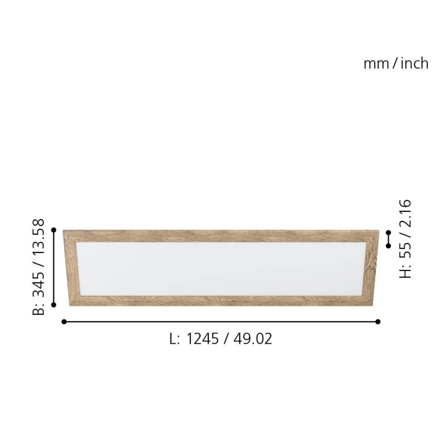 Eglo - LED-Deckenleuchte LED/32W/230V 345x1245 mm