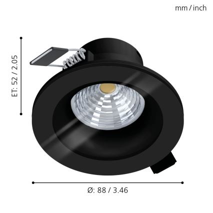 Eglo - LED dimmbares Badezimmerleuchte LED/6W/230V 4000K IP44