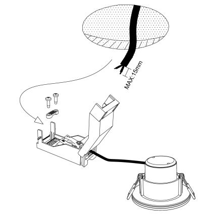 Eglo - LED dimmbares Badezimmerleuchte LED/6W/230V 4000K IP44