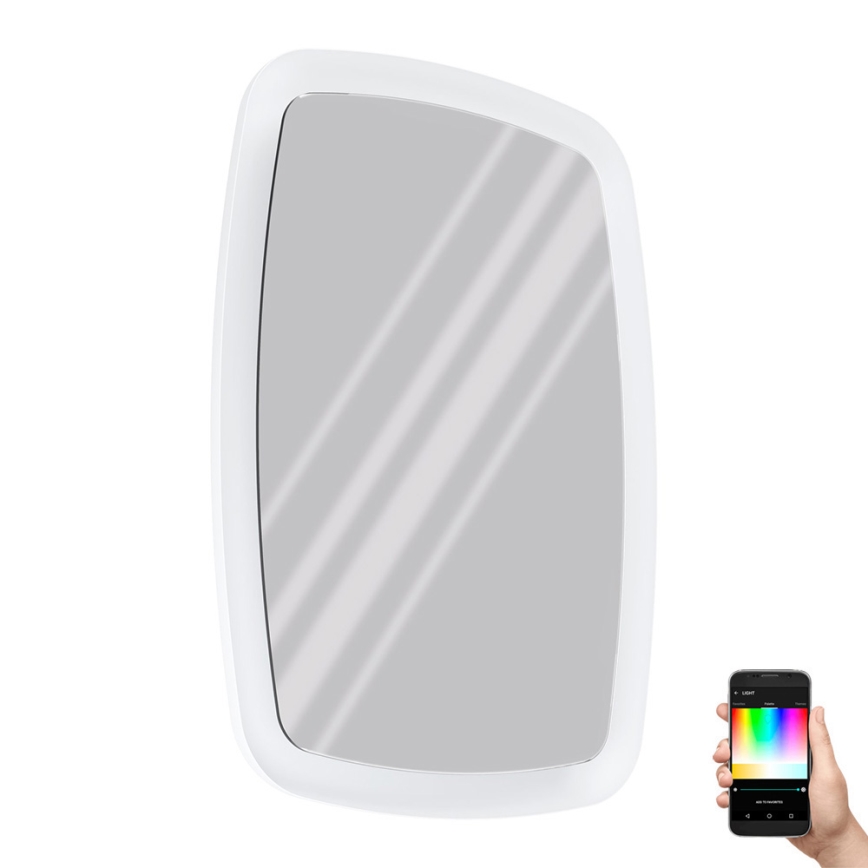 Eglo - Dimmbarer LED-RGBW-Badezimmerspiegel mit Hintergrundbeleuchtung 20W/230V IP44 ZigBee