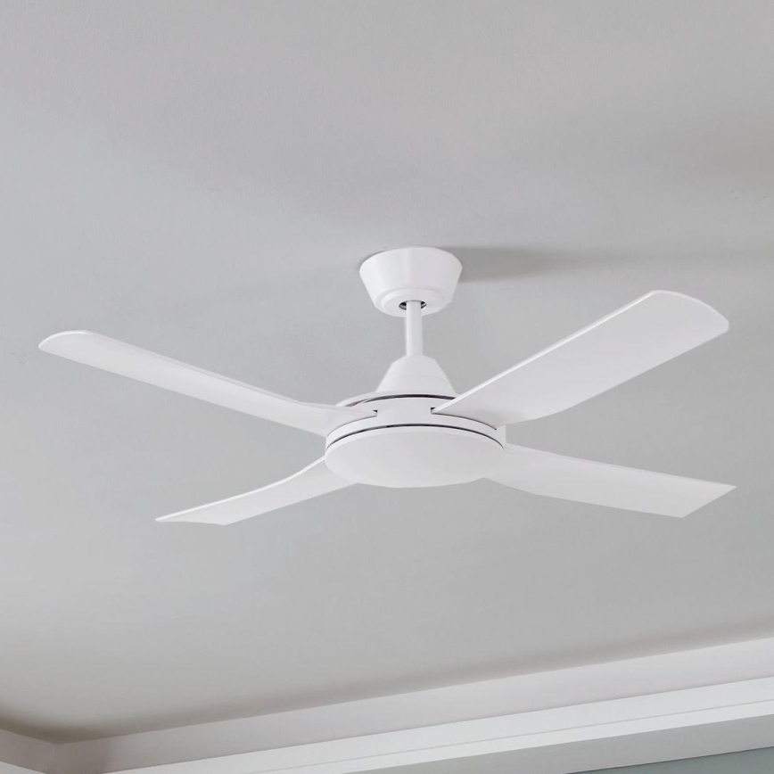 Eglo - Deckenventilator 52W/230V mit Fernbedienung, weiß