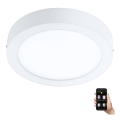 Eglo - dimmbare LED-Badezimmer-Deckenleuchte LED/16,5W/230V 2700-6500K IP44 ZigBee Ø 21 cm