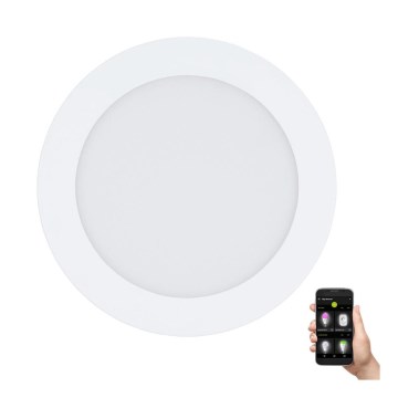 Eglo - Dimmbare LED-Badezimmer-Einbauleuchte LED/10,5W/230V IP44 ZigBee Ø 16,5 cm