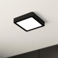 Eglo - Dimmbare LED-Deckenleuchte LED/11W/230V schwarz 16x16 cm