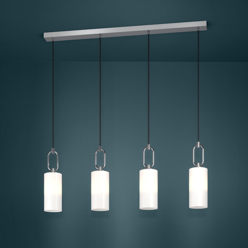 Eglo - Hängeleuchte 4xE27/40W/230V glänzendes Chrom