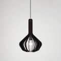 Eglo - Hängeleuchte an Kabel 1xE27/40W/230V Ø 38 cm schwarz