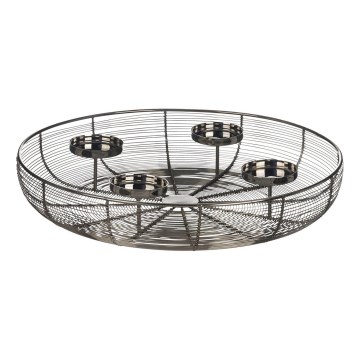Eglo - Kerzenhalter Ø 45 cm glänzender Chrom