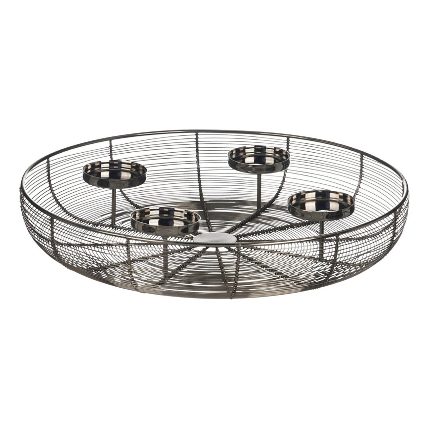 Eglo - Kerzenhalter Ø 45 cm glänzender Chrom