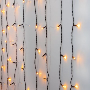Eglo - LED-Außen-Lichtervorhang, 120 LEDs, 1,8 m, IP44, warmweiß