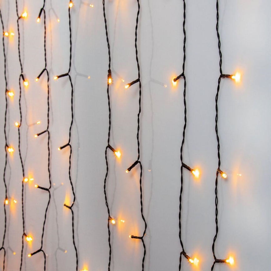Eglo - LED-Außen-Lichtervorhang, 120 LEDs, 1,8 m, IP44, warmweiß