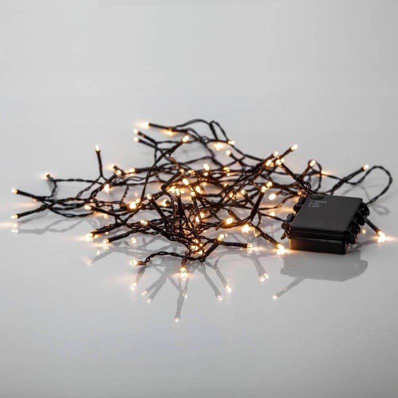 Eglo - LED Außen-Weihnachtslichterkette 80xLED/3xAA 6,1m IP44