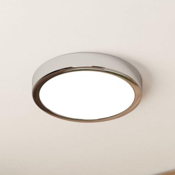 Eglo - LED-Bad-Deckenleuchte LED/17W/230V IP44 glänzender Chrom Ø 21 cm