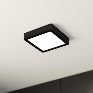Eglo - LED-Badezimmer-Deckenleuchte LED/11W/230V IP44 schwarz 16x16 cm