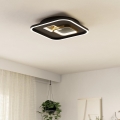 Eglo - LED-Deckenleuchte 1xLED/16,2W/230V + 1xLED/9,2W 38x38 cm schwarz/golden