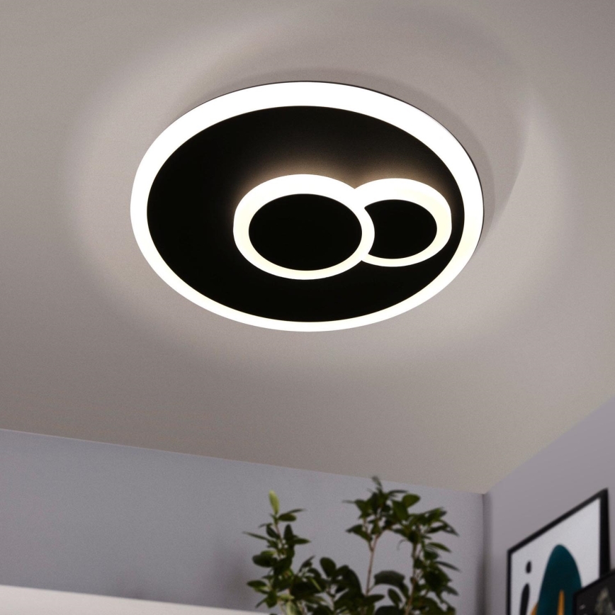Eglo - LED Deckenleuchte LED/7,8W/230V Ø 20 cm schwarz